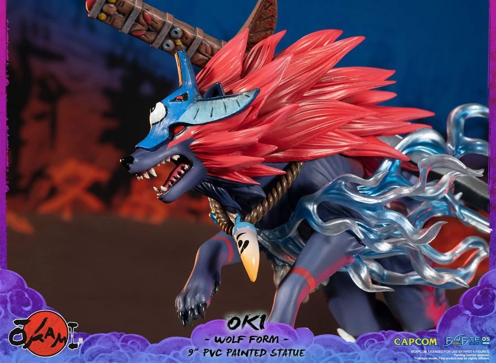 Okami F4F Oki (Wolf Form) 9 Inch PVC Figure 21 Okami F4F Oki (Wolf Form) 9 Inch PVC Figure - Image 19