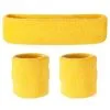 AUSSIE NEON YELLOW TENNIS SWEATBAND SET 2 AUSSIE NEON YELLOW TENNIS SWEATBAND SET -Wigs for Fancy Dress Sales Shop yellow sweatband set 1